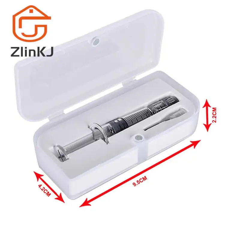 1ml Glass Syringe Borosilicate Glass Prefillable Syringe Optional Capacity Heat-resistant Reusable Borosilicate Glass