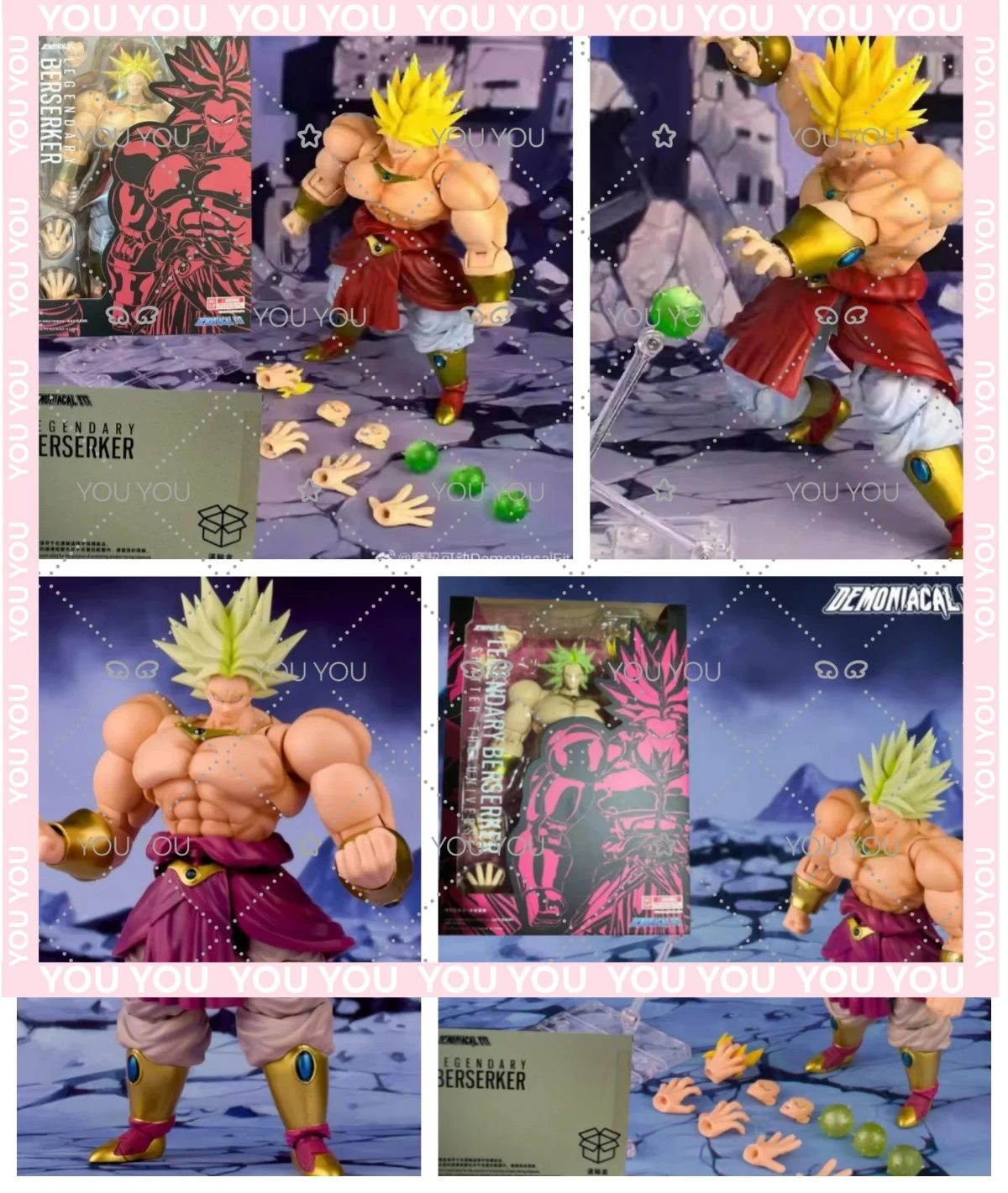 

2026 Nuevo IN Stock Demoniacal Fit Broly LegINdary Berserker Shatter The Universe Figura de Acción Dragon Ball Broly Juguete