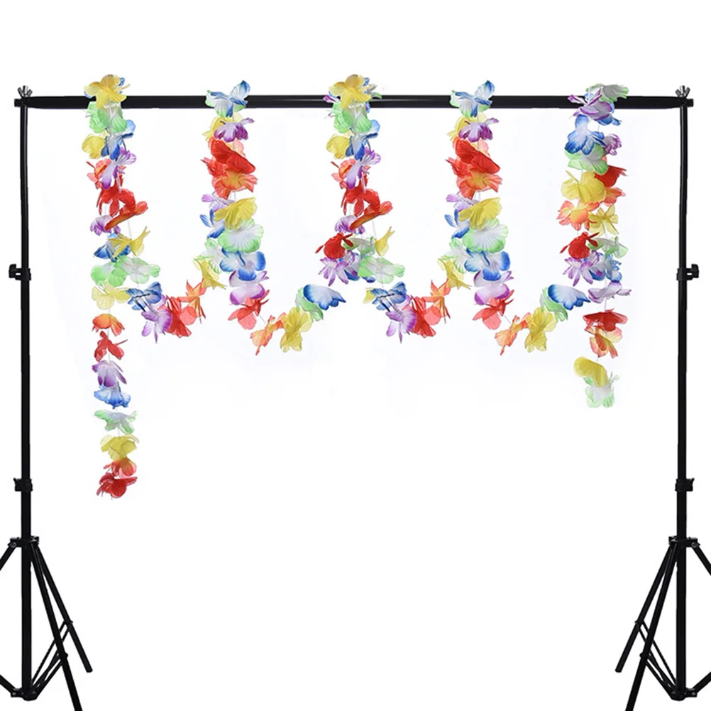 

1pc Colorful Flower Garland 6M Long Tropical Hanging Decor For Party Garden Wedding Luau Hawaiian Style Banner Backyard