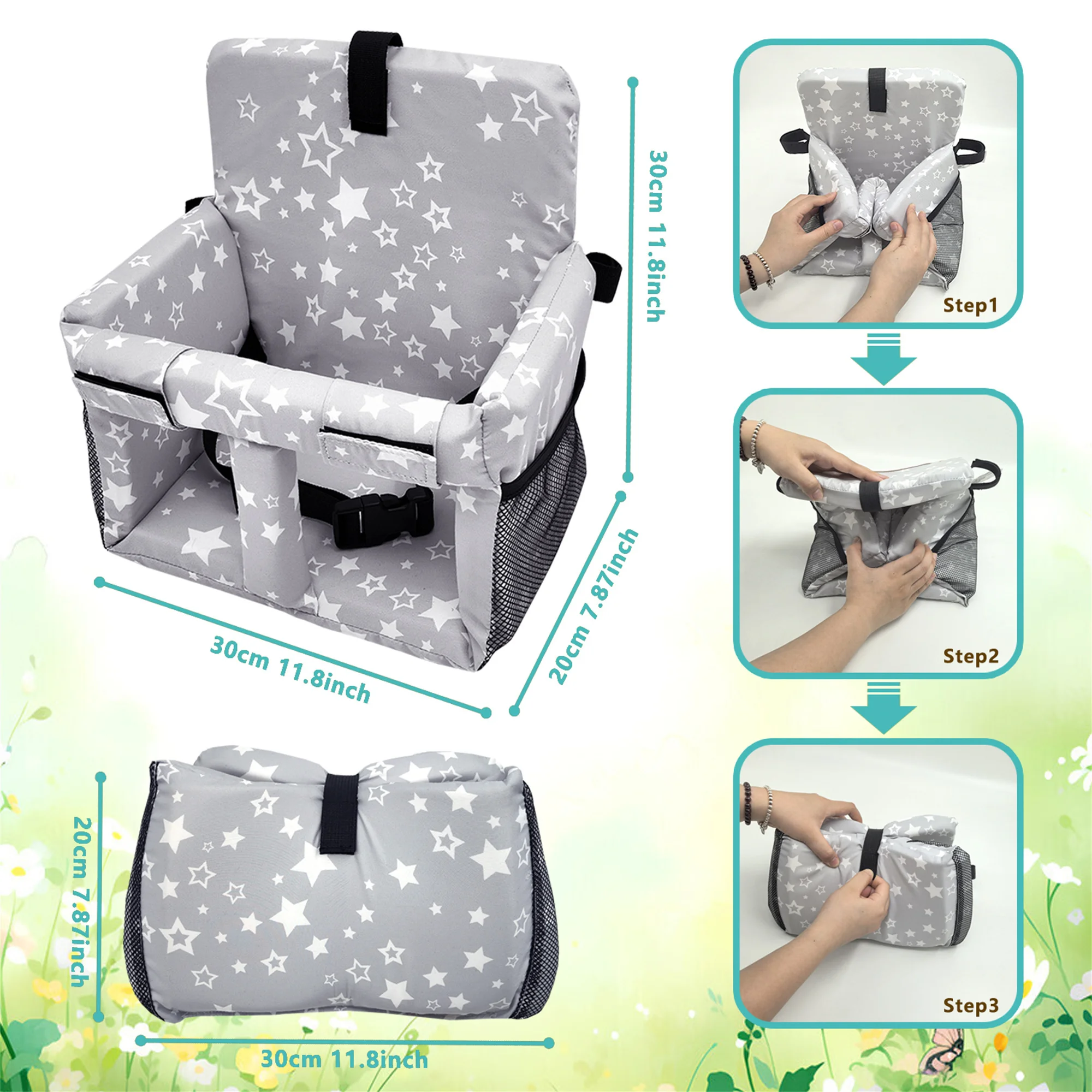 Shopping Cart Cover for Baby, High Chair Cover, Grocery Cart Cover, Cart Seat Cover for Baby, Shopping Cart Seat - view 2
