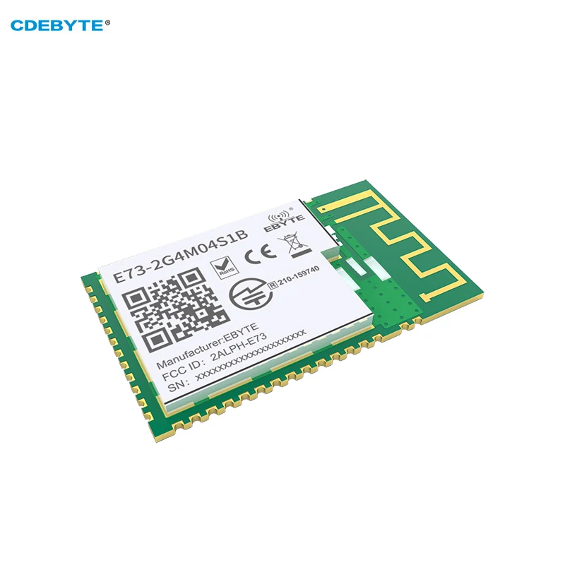 NRF52832 2,4 GHz BLE 4,2 5,0 IO Puerto 4dBm SMD PCB antena Ebyte MÓDULO DE E73-2G4M04S1B CE FCC RoHs certificado