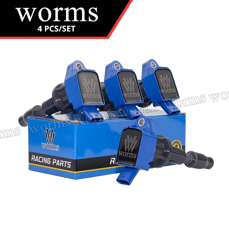 Worms Racing Igniton Coil 4PCS Set High Performance For Hyundai Ioniq Kia Niro 17-20 1.6L 27301-03HA0