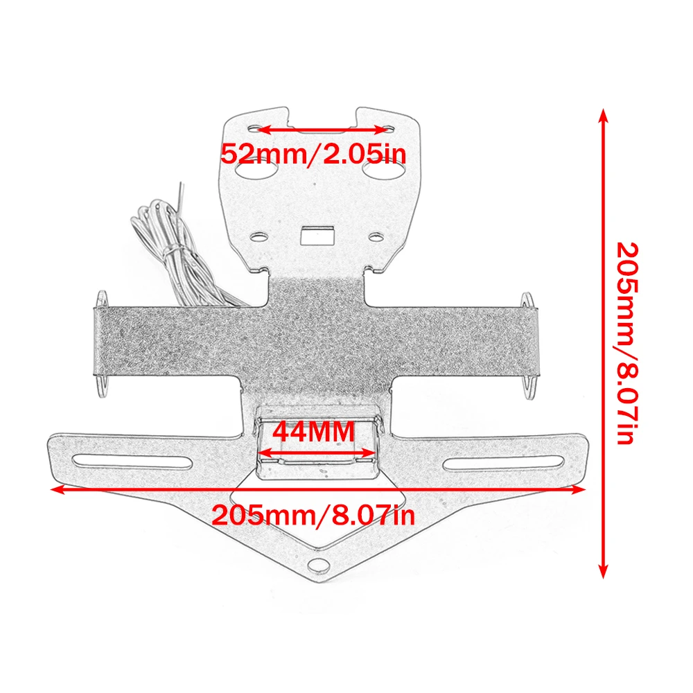 For DUCATI Panigale V4 V4S Streetfighte V4 V2 2025+ Tail Tidy License Plate Holder Fender Eliminator Motorcycle With Led Light
