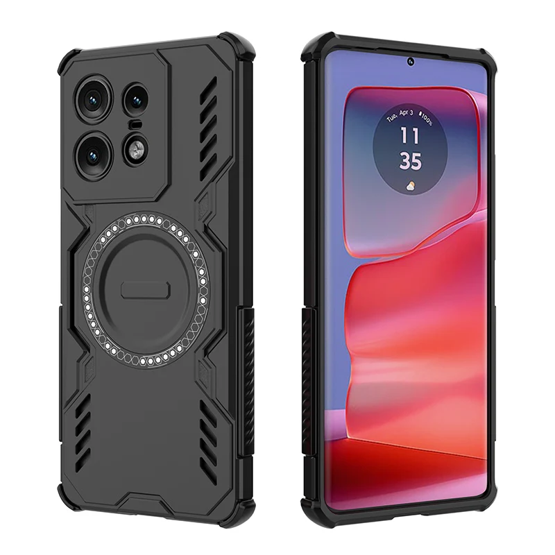 

Magnetic Wireless Charge Case for Motorola Edge 50 Pro Heat Dissipation Shockproof Phone Cover For Moto Edge 50 Fusion Funda
