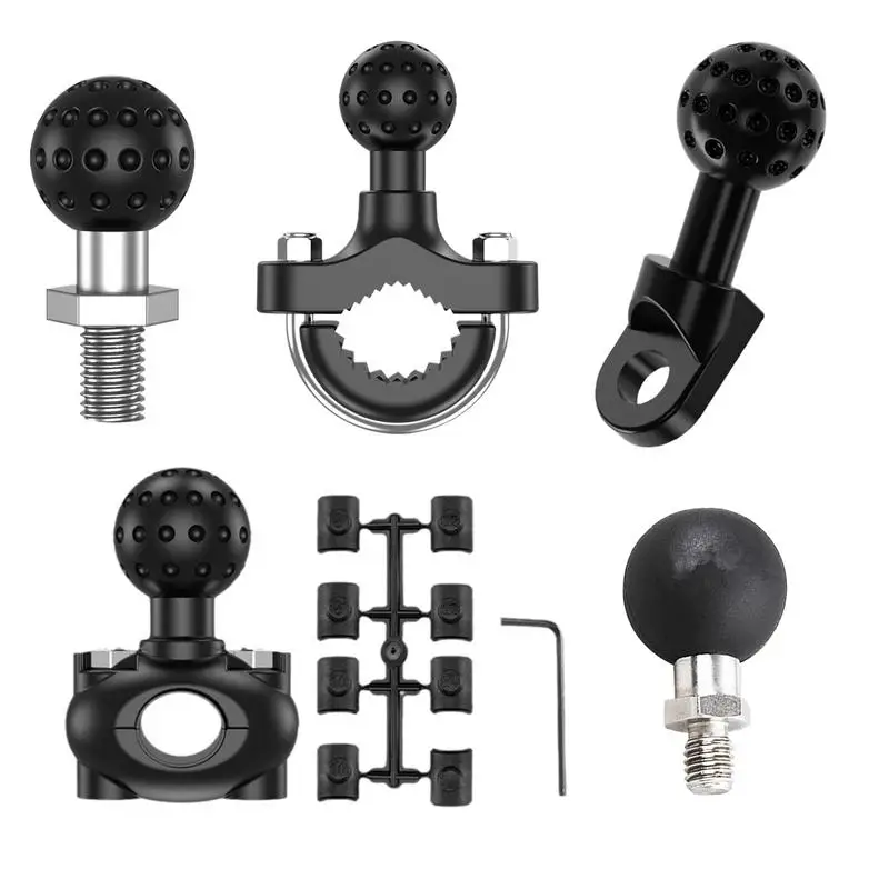 

Motorcycle Mobile Phone Camera Bracket Fixed M10 Ball Head Connecting Rod GPS Holder Mount Bracket For Action Camera