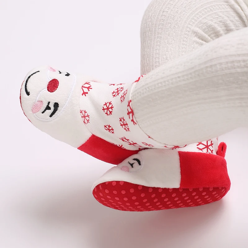 عيد الميلاد 0-18 أحذية المشي لحديثي الولادة أحذية الشتاء للرجال والنساء عيد الميلاد لعب الأدوار أنيمي الأطفال الكرتون لطيف