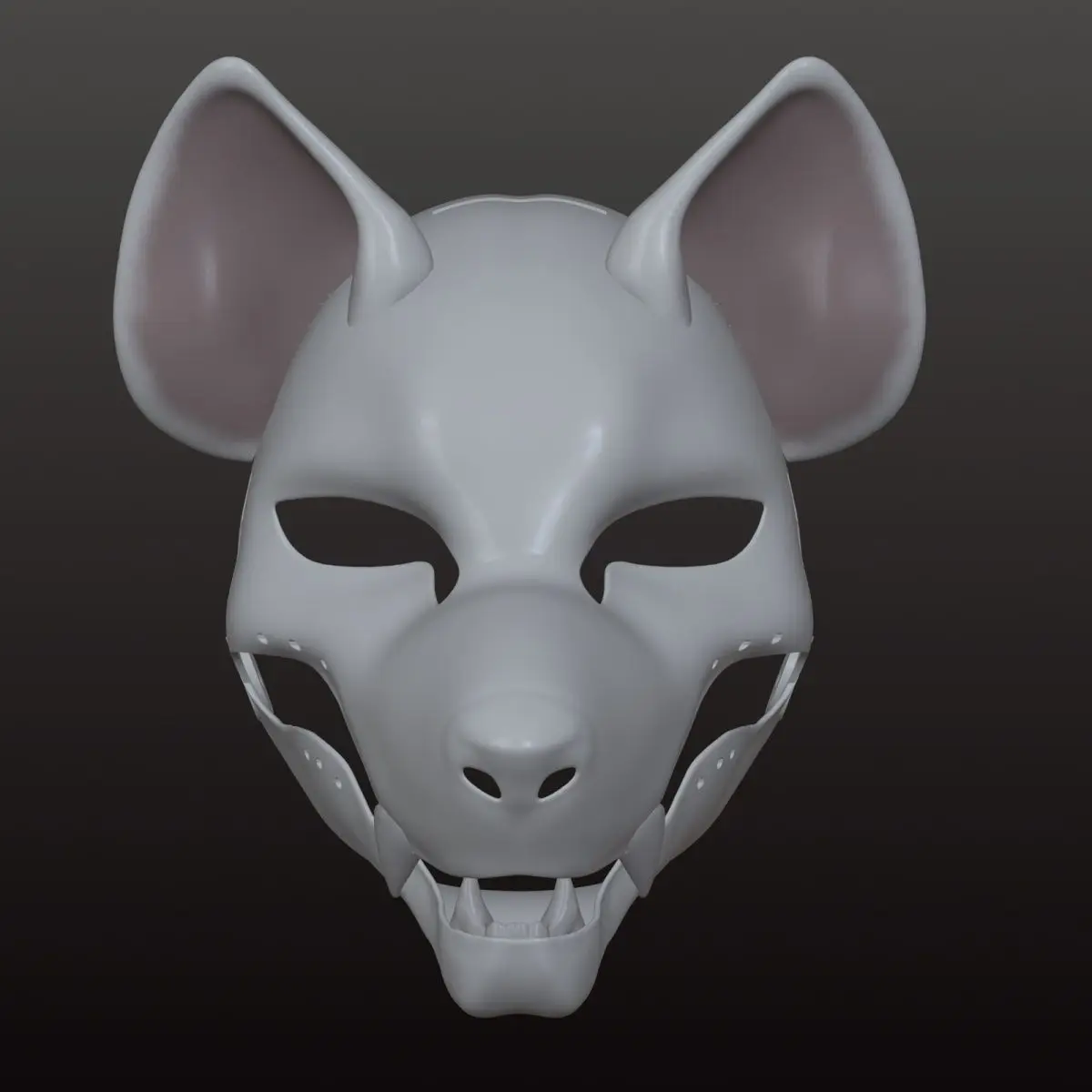 American Style Base Mask Furry Animal Suit Skull Spotted Hyena American Style Head Shell Movable Jaw Anime Accessories COS Props