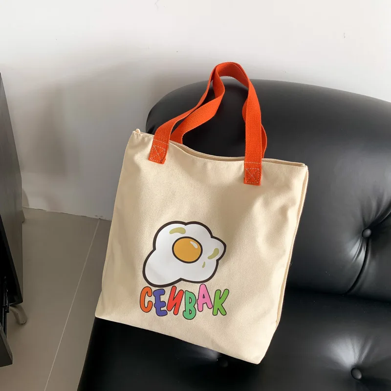

Solid Color Large Capacity Commuting Canvas Bag for Women Fashionable and Versatile Casual Shoulder Bag Tote Bag Bolso De Mujer