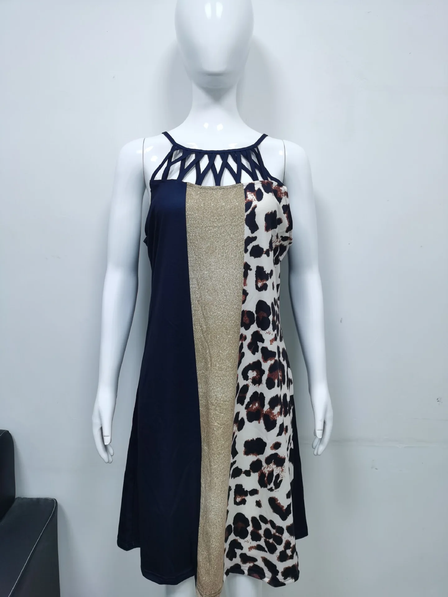 Women Loose Vintage Ruffles Befree Dress Hole Sexy Summer Vest Tank Strap Boho Casual Party Elegant Mini Dresses Plus Sizes