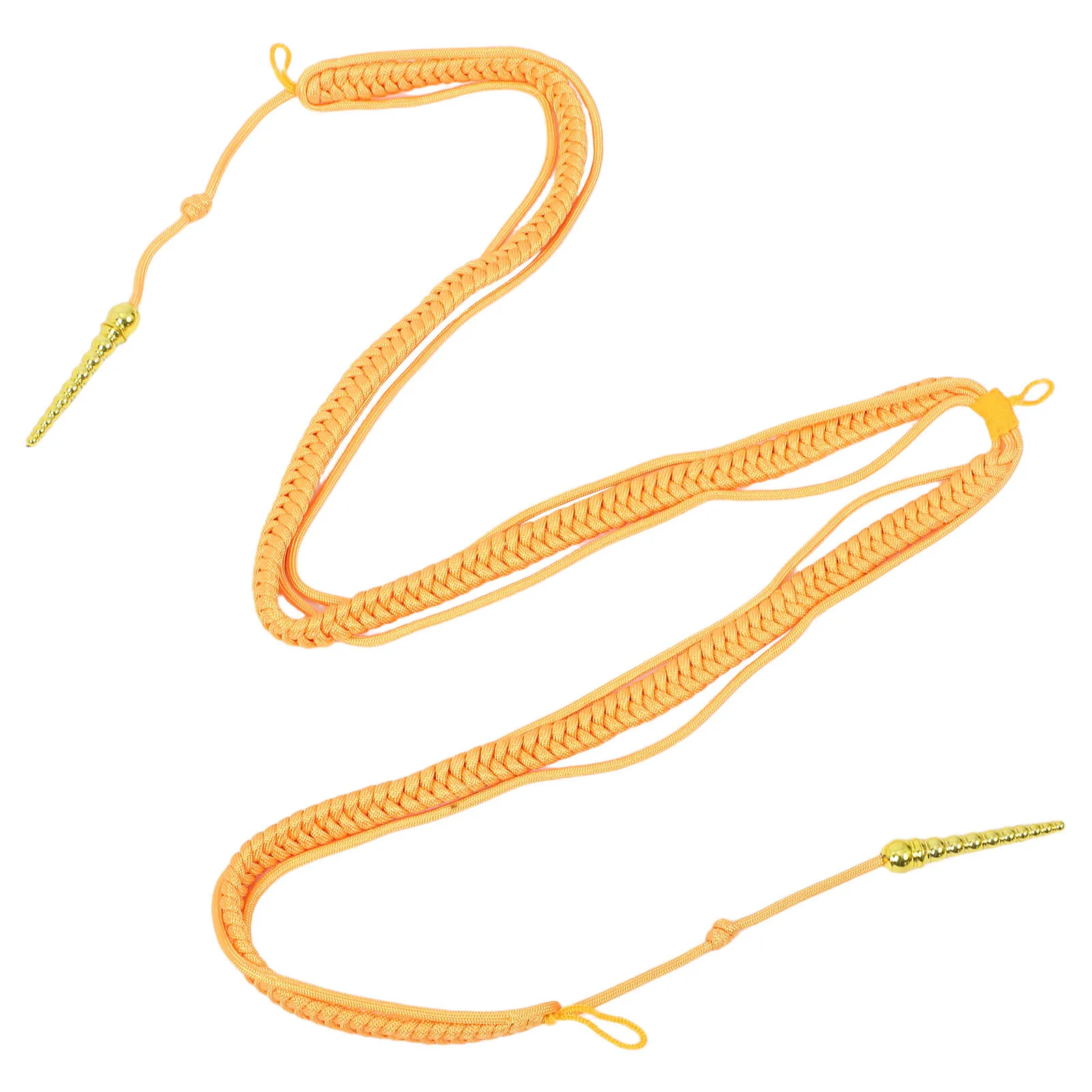 Cordoncino per spalla uniforme Spalline intrecciate Aiguillette dorate Squisita fattura Vestibilità comoda Sicurezza per spettacoli teatrali