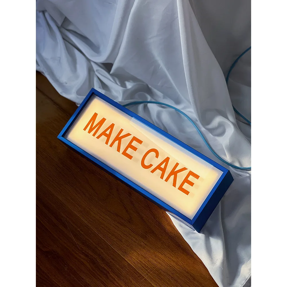 

40*15cmPortable Rechargeable Desktop Light Box - Pull-Out Pickup Point Advertising Sign & Ambience Decorative Light