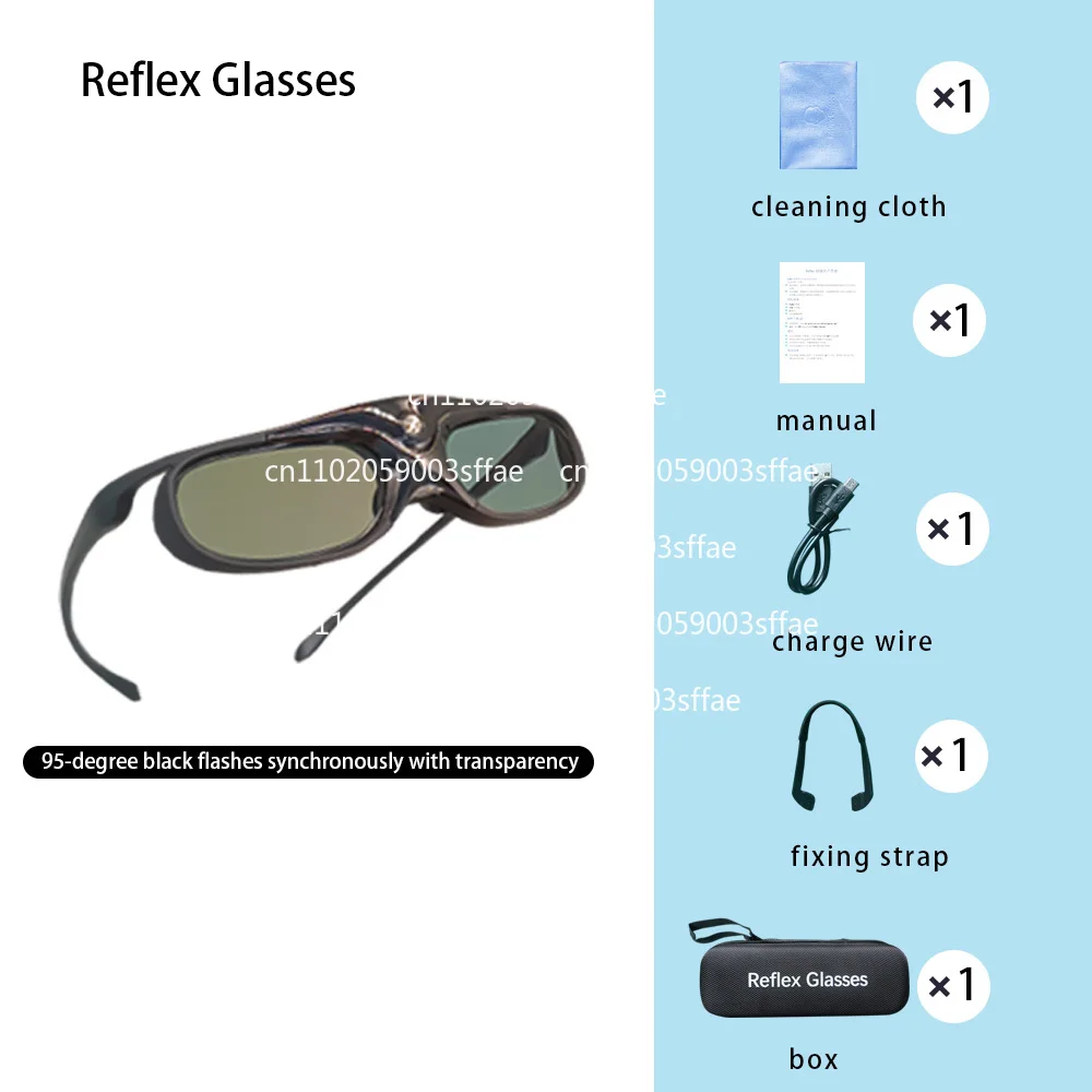GS01 Strobe Glasses for Sports Reflex Training Enhanced Vision in Soccer Football Baseball And Basketball