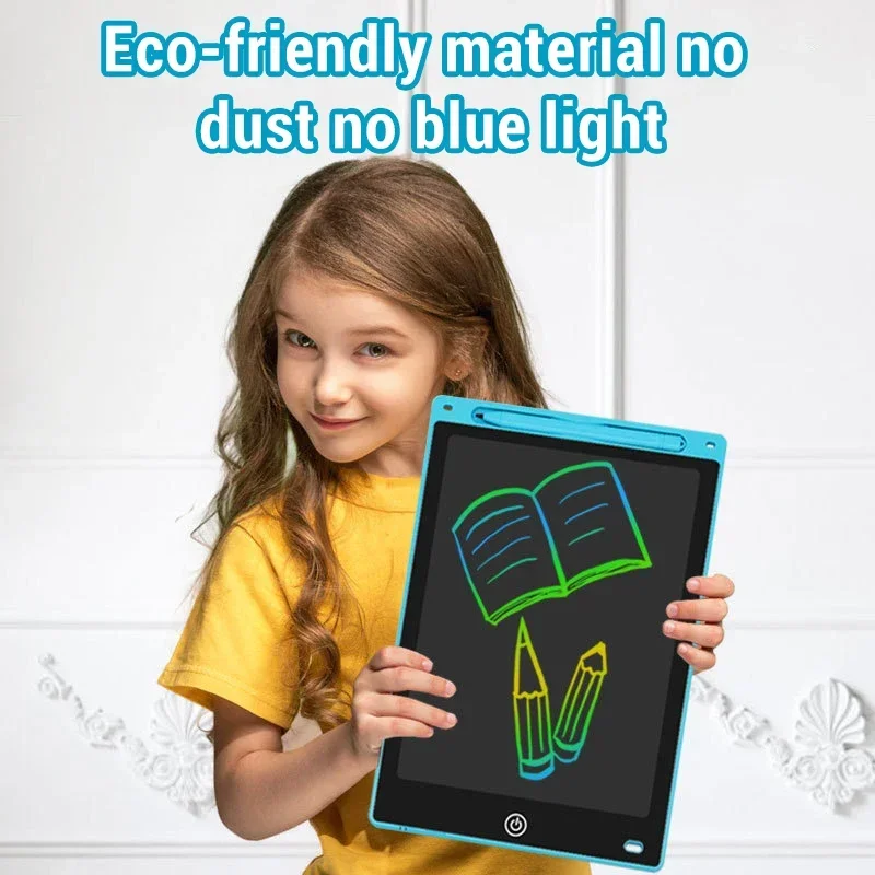 Tavolo da disegno portatile per bambini Giocattolo artistico per l'educazione precoce Lavagna per scarabocchi con un solo pulsante Piccolo pittore Regalo per l'apprendimento educativo