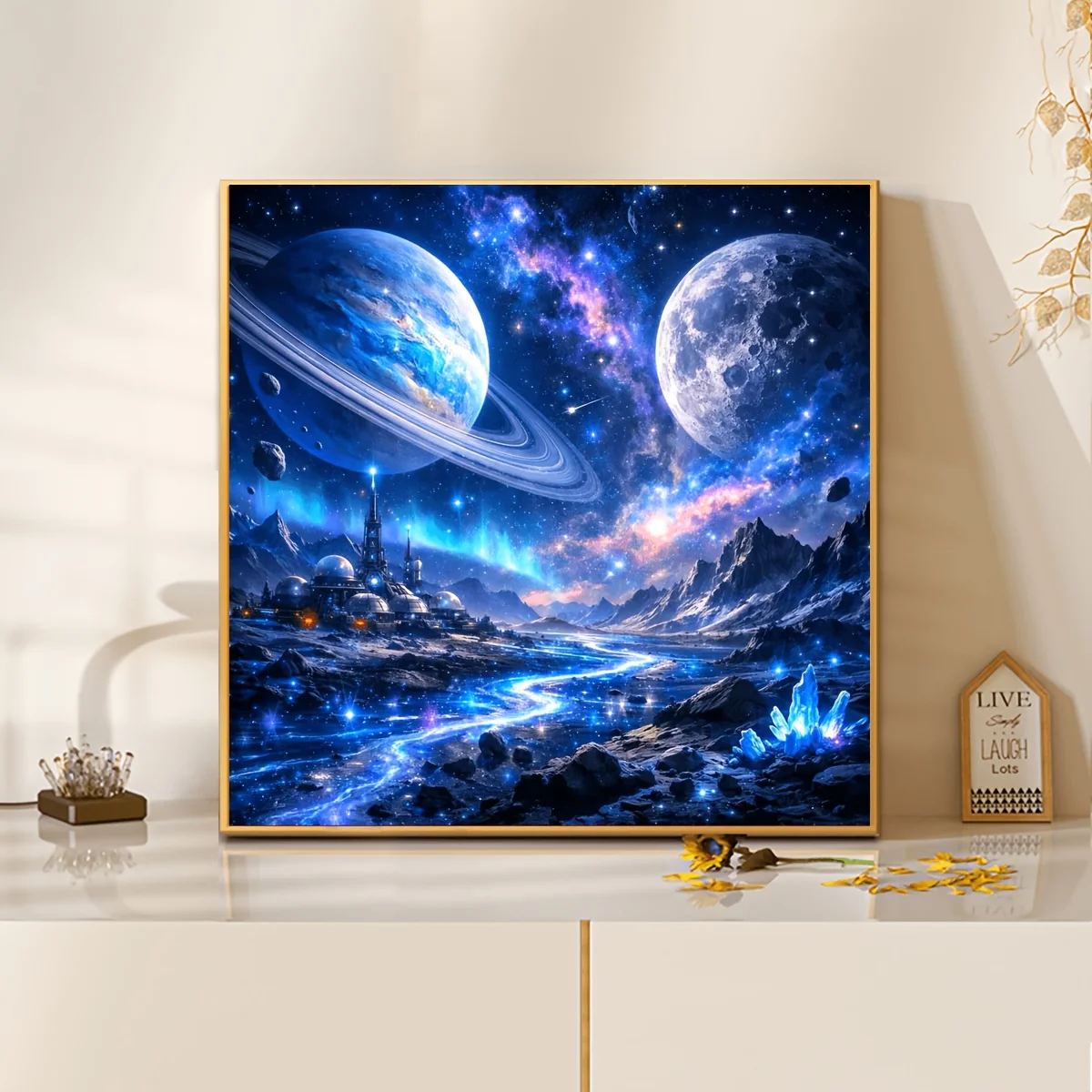 

Dreamy Starry Sky Aerospace Jigsaw Puzzle 500/1024 PCS Holiday Stress Relieving Fun Games Home Decor Holiday Gifts