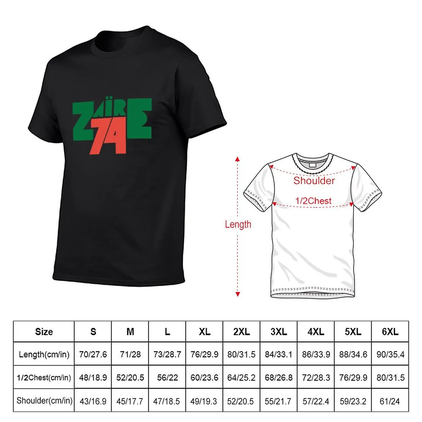 Zaire 74 Art Print T-Shirt graphics graphic t shirts boys whites t shirt men 100℅ cotton