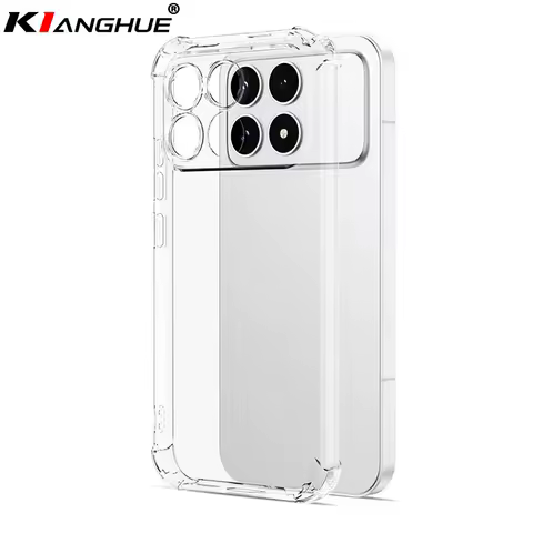 Silicone Soft Shockproof Case For Poco F8 F7 Ultra F6 F5 X7 X6 X5 X4 X3 Pro F3 F4 GT Ultra Thin Transparent Clear Shell Cover F7
