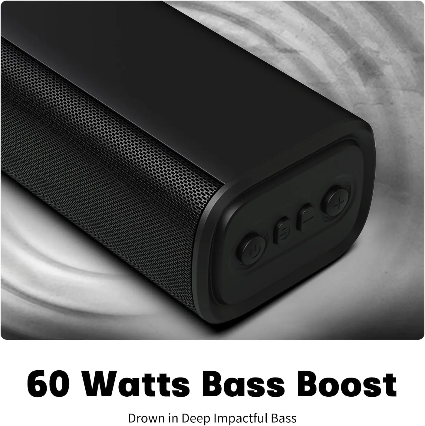 

Sound Bar for Smart TV, 16'/60W Soundbar with Impactful Bass, Dynamic Light and Remote Control, Wall Mountable TV Speakers