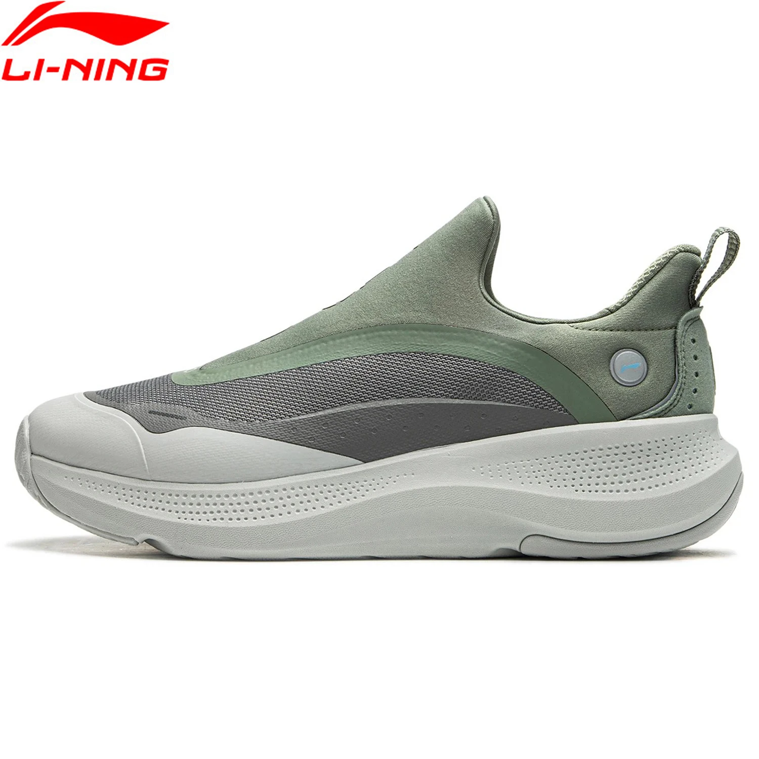 

Li-Ning Men SOFT GO Casual Walking Shoes Slip On Cushion Soft Thick Heel LiNing Comfortable Wearable Sports Sneakers AGLU099