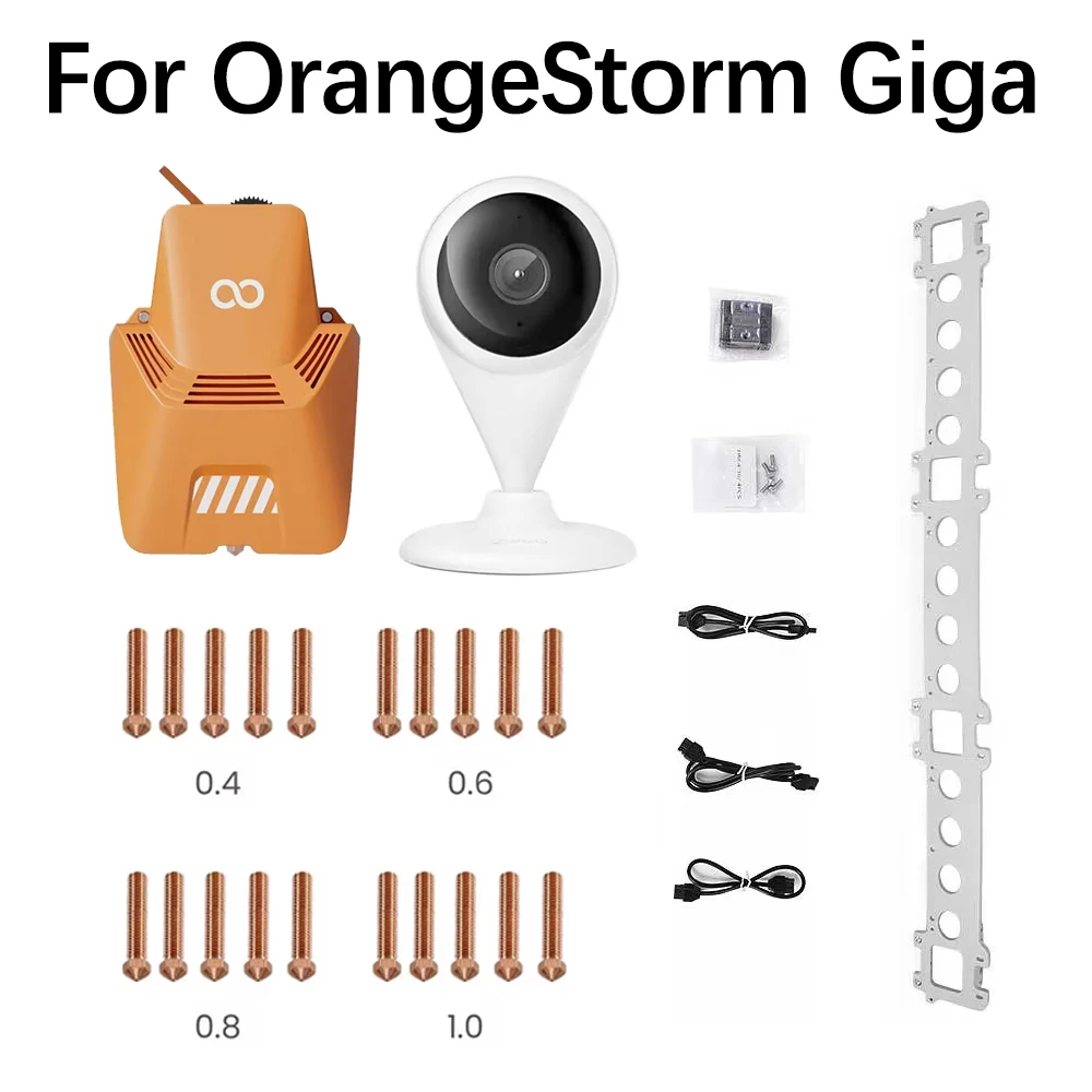 

Комплект печатающих головок для OrangeStorm Giga Печатающая головка для Elegoo OrangeStorm Giga Экструдер 3D-принтер 5 кг Держатель катушки Запасные части