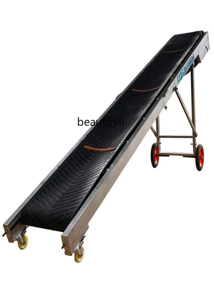 

zq Conveyor Foldable Light Conveyor Belt Cement Loading Unloading Conveyor Belt Stairs Loading Climbing