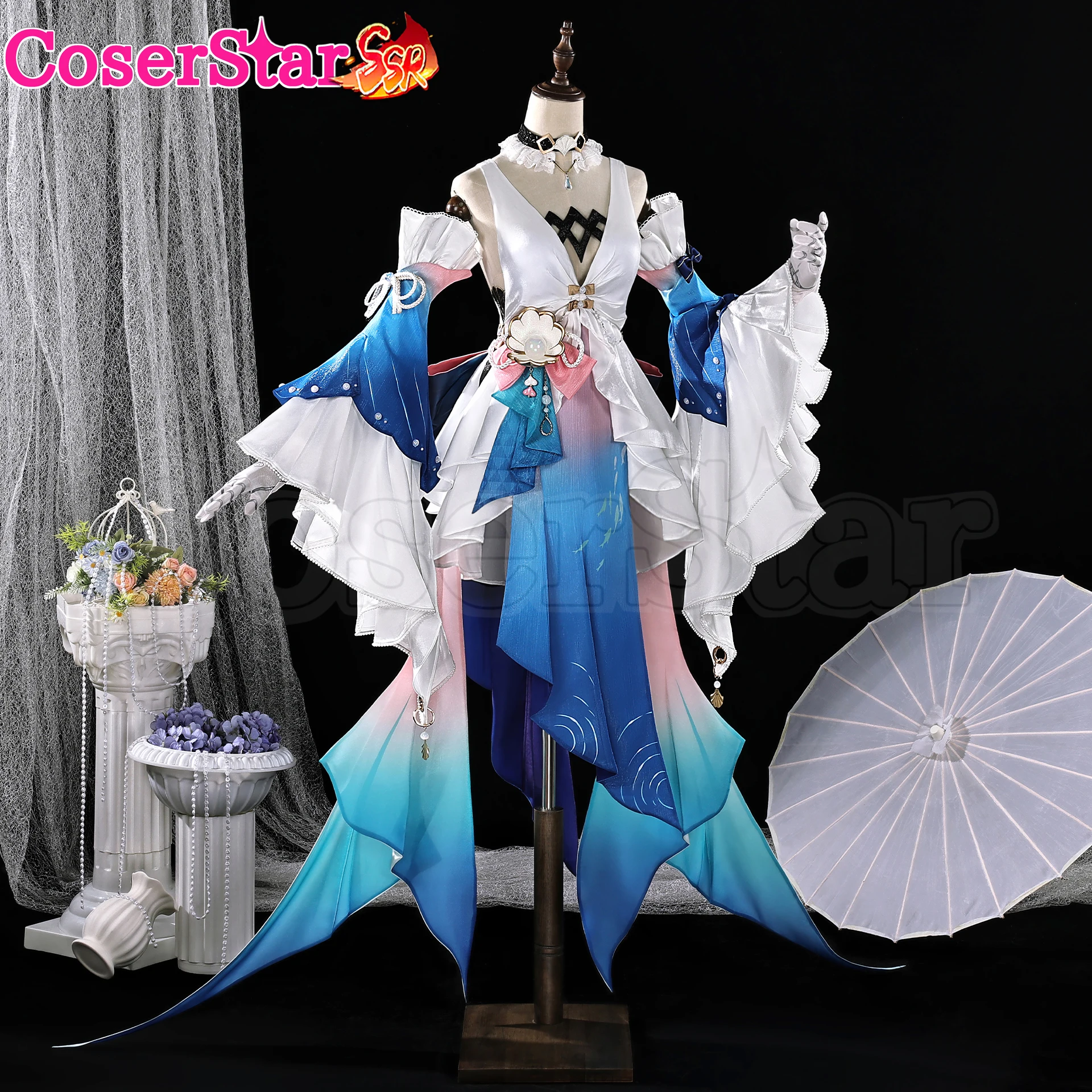 

CoserStar-SSR Game Honkai Star Rail Pearl Cosplay Costume Outfit Carnival Halloween Anime Role Play Uniform Dress Prop