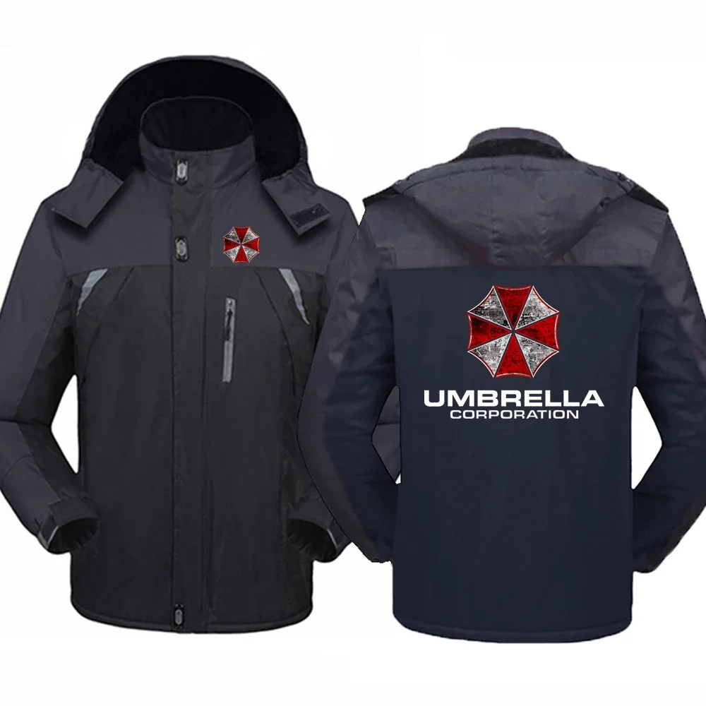 

Men Umbrella Corporation Winter Hooded Male Outwears Windbreaker Windproof Comfrtable Jacket Fashion Clothing Coat Tops