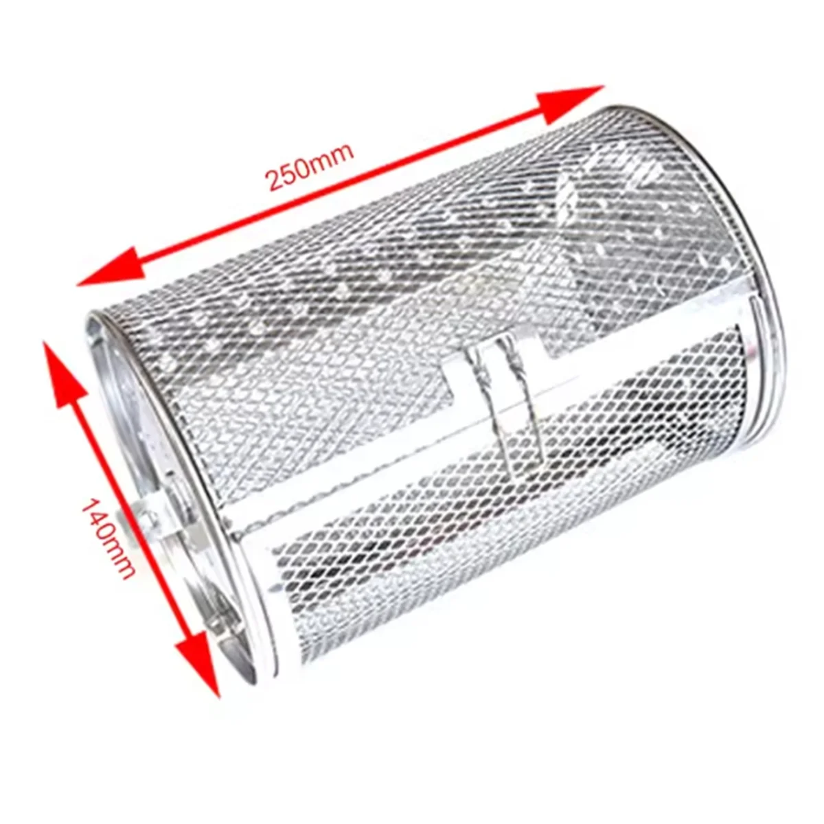 A20M Stainless Steel Grill Rotisserie Oven for Kitchen Fry Basket Coffee Bean Grilled Cage Drum Rack Air Fryer Accessories