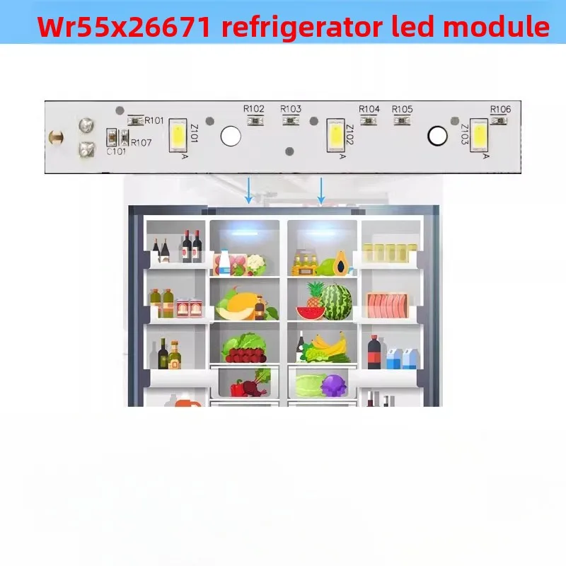 

1PC WR55X26671 for GE Refrigerator LED Light Compatible AP6035586 4468532 EAP11767930 Accessories