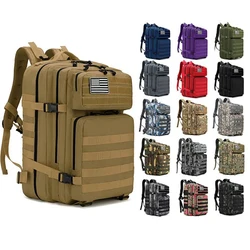 50L 1000D Nylon Waterproof Tactical Backpack Army Molle Mochila Men Outdoor Military Camping Hiking Trekking Fishing Hunting Bag