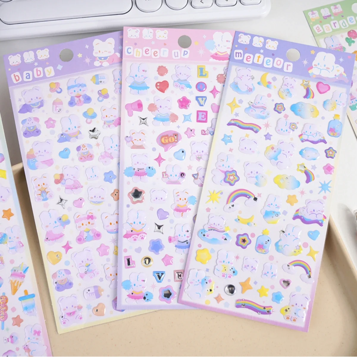 48 pcs/lot Wholesale Kawaii Animal Party Happy Decor Stickers Scrapbooking Diy Journal Sticker Aesthetic Sticker Cute Stationery