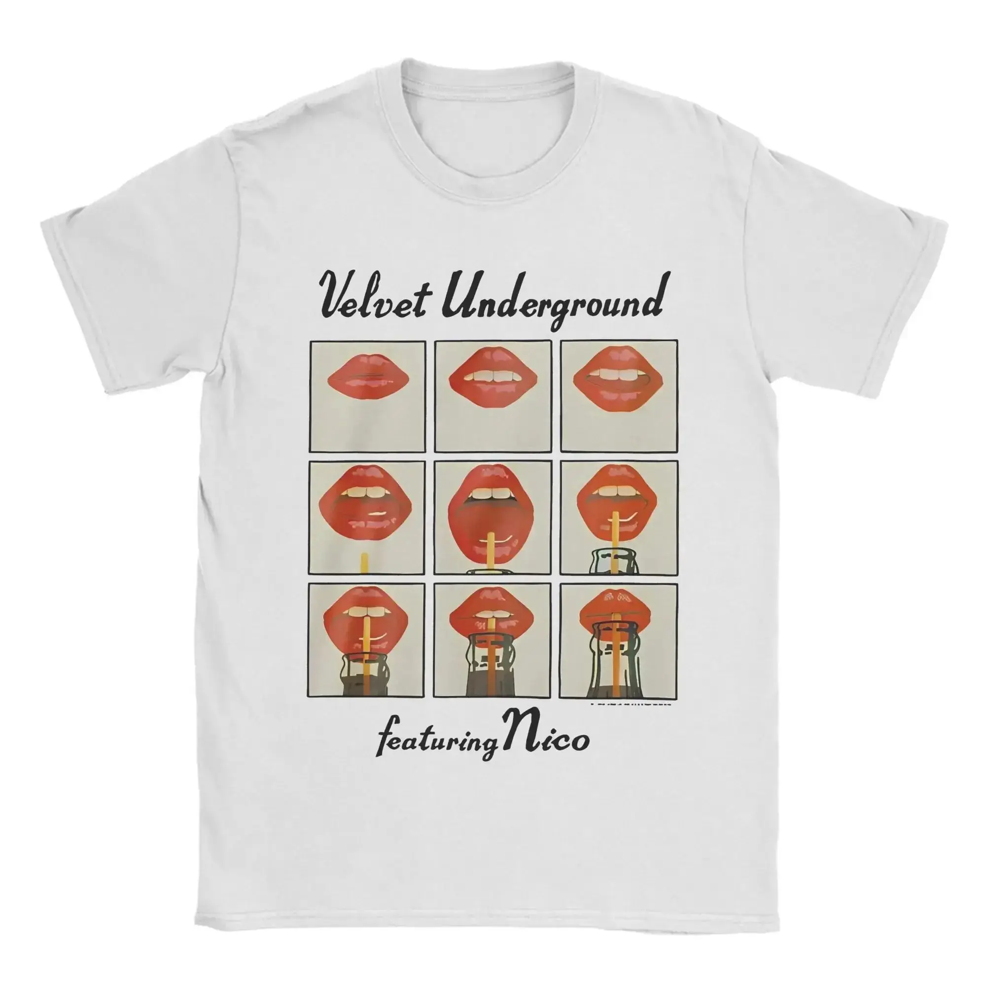 Hip-Hop-Mode Oversize Neues Print-T-Shirt Legende Rockband The Velvet Underground Poster-Print T-Shirt Punk Casual Streetwear – Detail 7