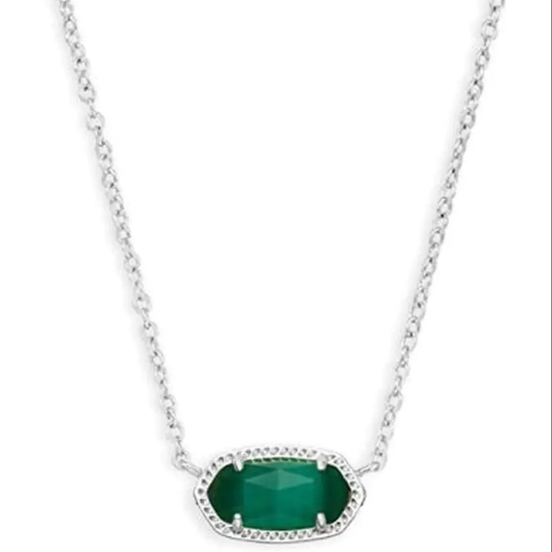 

YEEVAA Geometric Emerald Cat’s Eye Gemstone Pendant Necklace for Women Girls wedding party, Fashion Jewelry, Unique Gifts