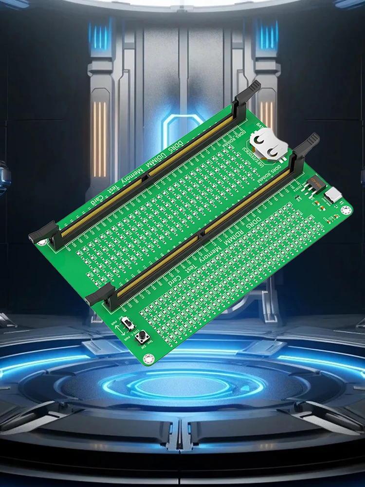 

DDR5 Memory Tester with LED Light Motherboard Memory Slot Tester Desktop Memory Troubleshooting Tool for PC Computer Motherboard