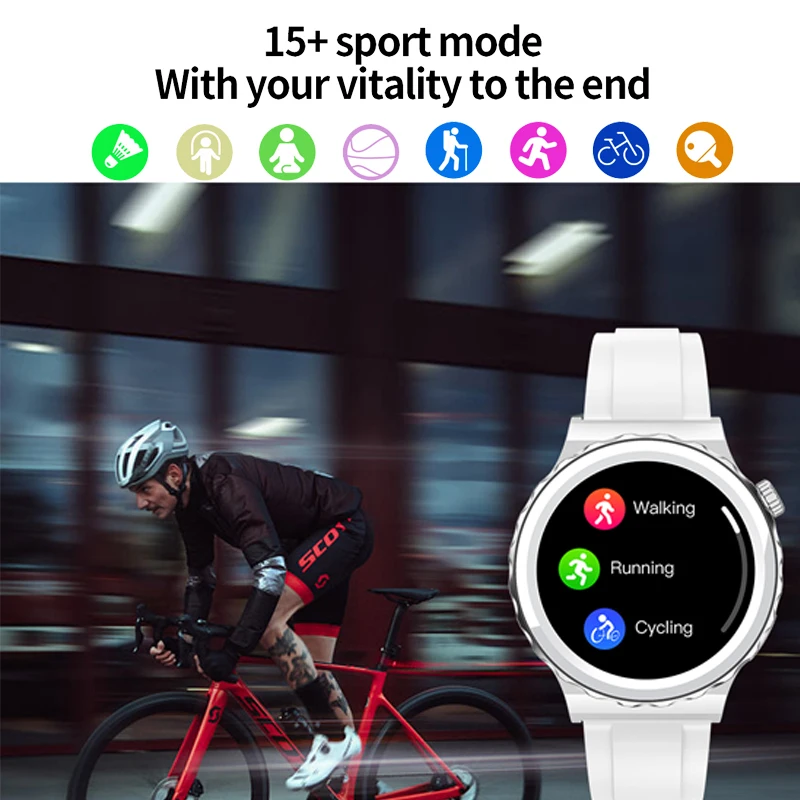 New NFC Smart Watch Men GT3 Pro AMOLED 360*360 HD Screen Heart Rate Bluetooth Call Waterproof Women SmartWatch For Huawei