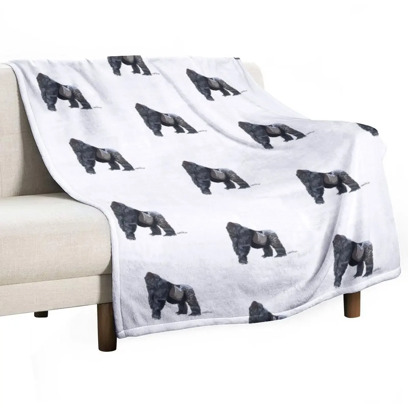 

Gorilla Throw Blanket Kid'S sofa bed Warm valentine gift ideas Blankets