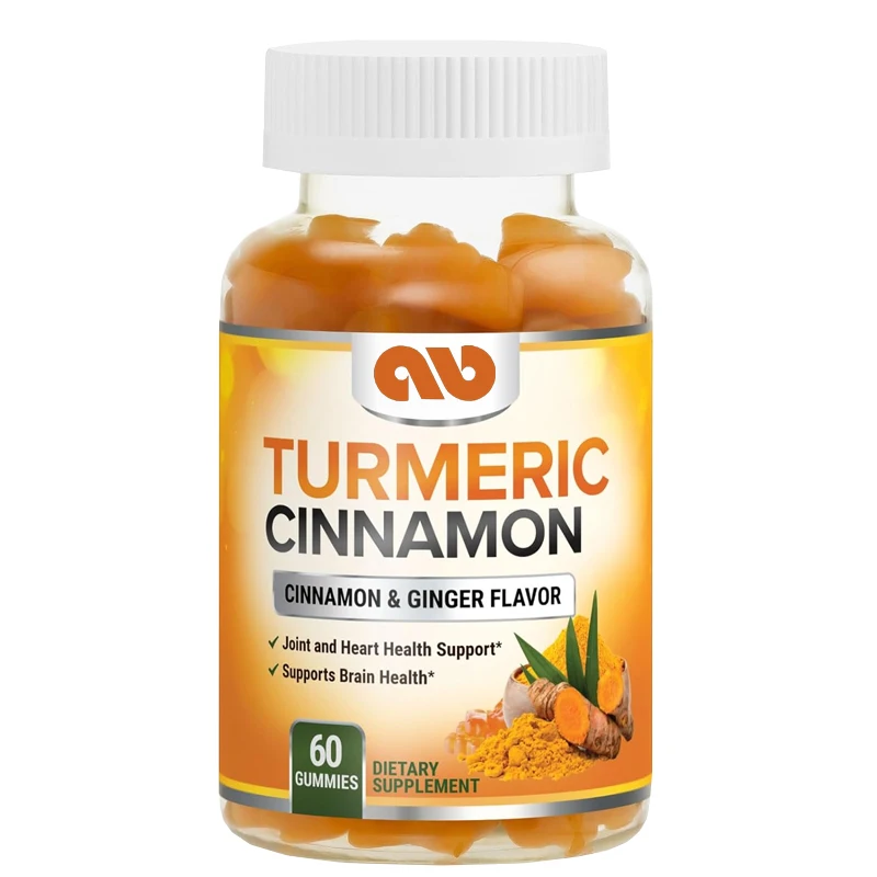 Turmeric Ginger Cinnamon Gummies - Contains 95% Curcumin Gummies - Black Pepper Maximum Absorption, Tumeric Extract