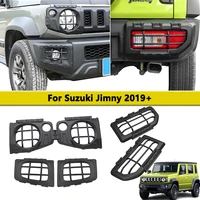 Kit de molduras de cubierta de luz delantera y trasera para Suzuki Jimny JB64 JB74 2019-2025, protector de luz antiniebla, decoración, accesorios de sintonización Exterior