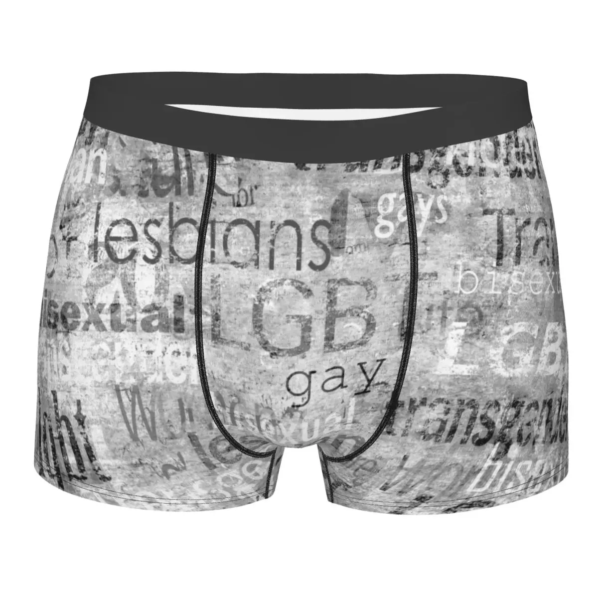 

Men Lgbt Lesbian Gay Bisexual Transgender Boxer Shorts Panties Breathable Underwear Male Novelty Underpants