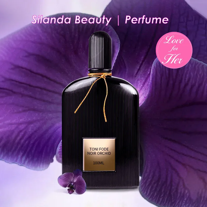 Elegant Midnight Orchid 100ml Eau De Parfum Femme Spray Fresh Light Scent Floral Musk Note Long Lasting Mystery Women's Perfume