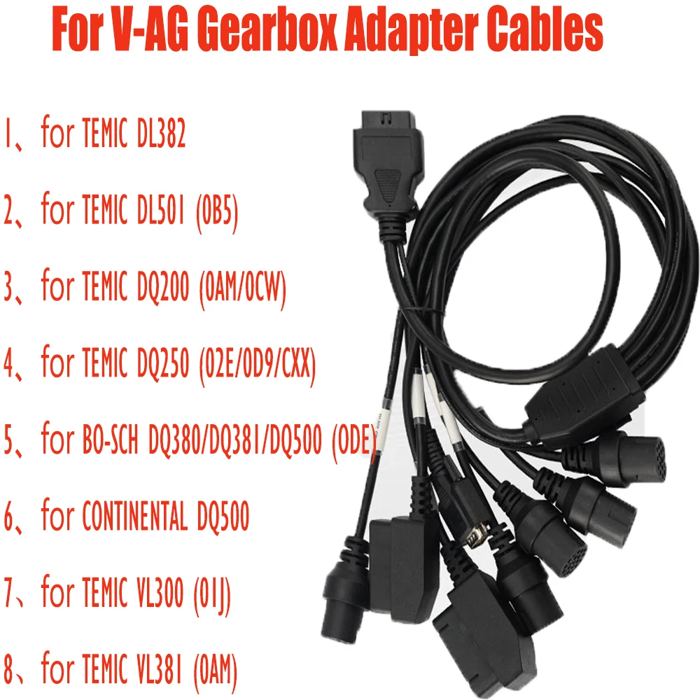 

For V-AG Gearbox Adapter Cables For V-W OBD2 Converter Cable For DQ250 DQ200 VL381 VL300 DQ500 DL501 Car Diagnostic Tools
