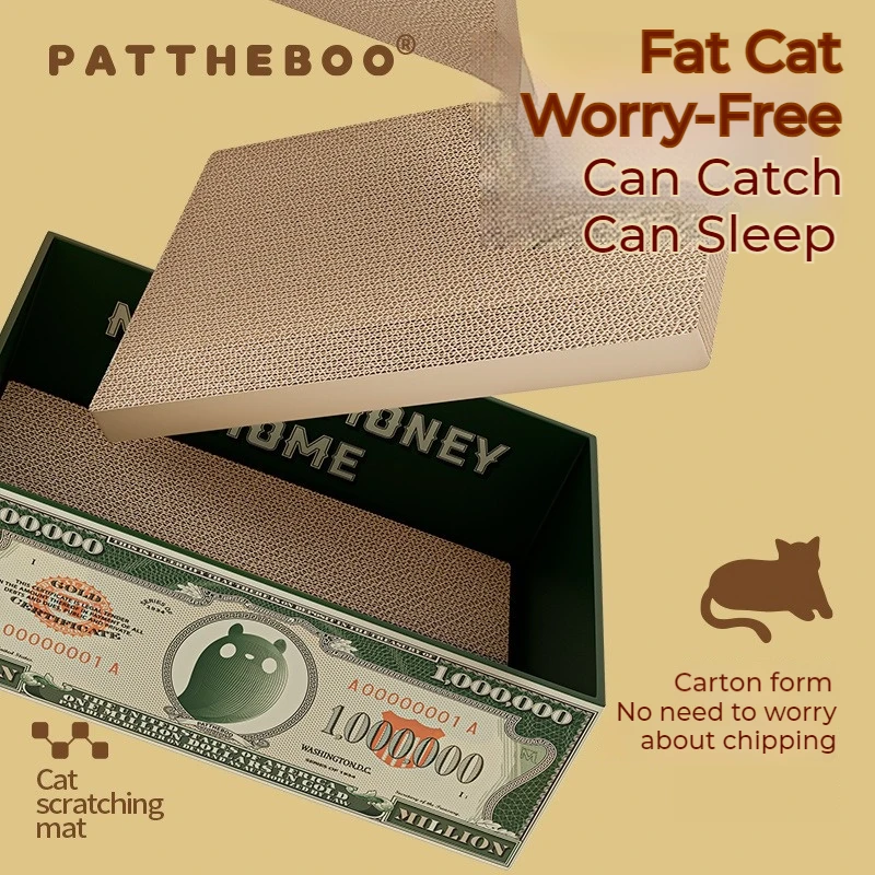 Larger Cat Scratch Board, Corrugated Paper, Anti Claw Scratching, Cat-Claw Sharpening Tool, Interactive Cats Toy