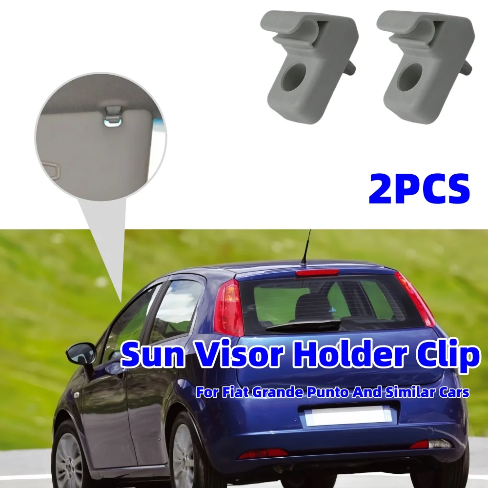 

2PCS Car Sun Visor Holder Clip Sun Visor Mounts Holder For Fiat Grande Punto Similar Car Fastener Clip Accessories 735411088