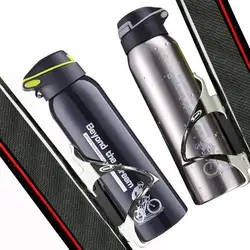 500ML Bike Water Bottle Mountain Bike Riding Bicycle Kettle Double Stainless Steel Thermos Cup Warm-keeping Sports Kettle