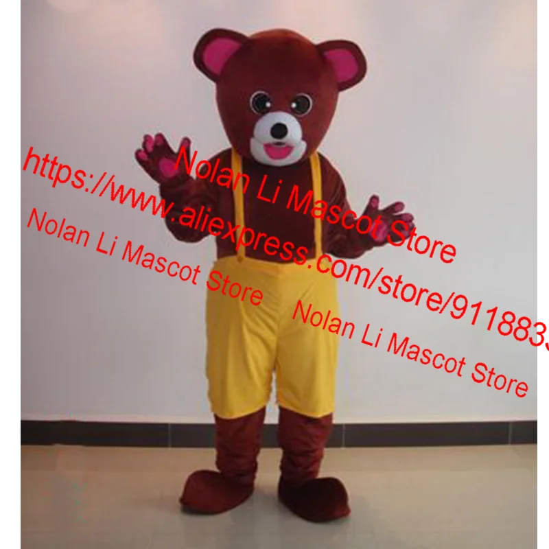 New Custom EVA Material Helmet Bear Mascot Costume Movie Props Performance Cartoon Suit Cosplay Advertising Holiday Gift 437