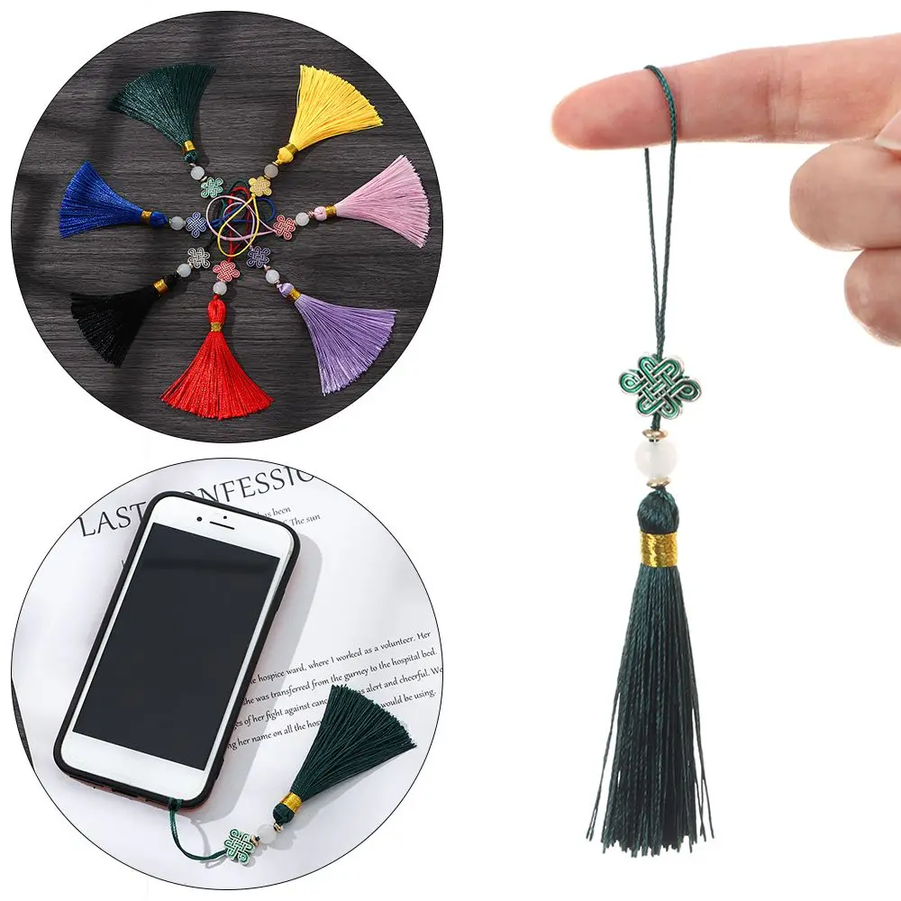 14 cm Chinese knot Tassel Phone case Pendant Clothing Accessories Chinese style Element Accessories