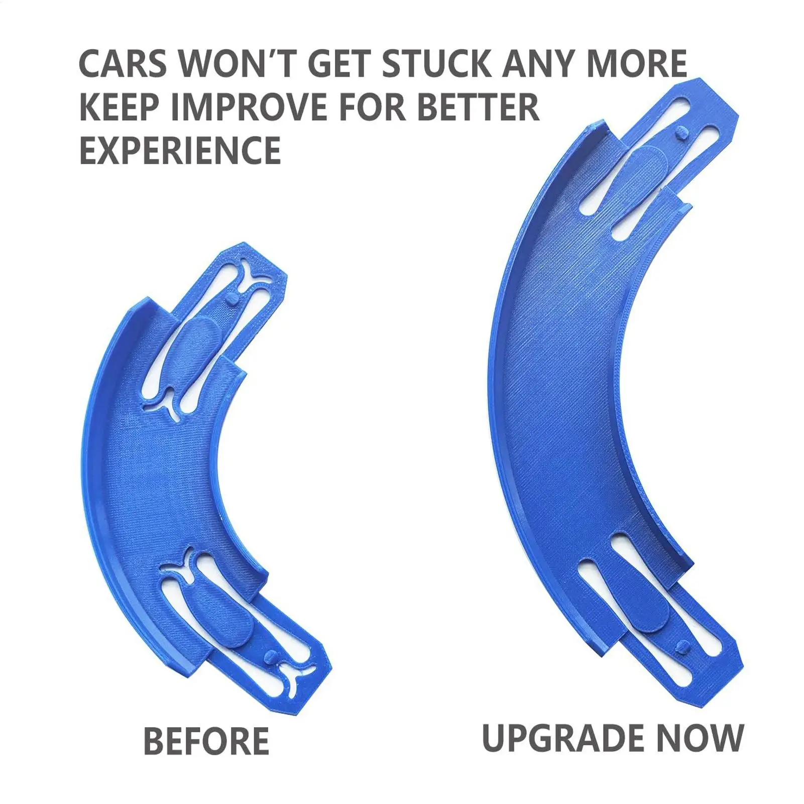 Toy Car Track Connector 90 Degree Curved Racetrack Connectors 90 degree Replacement Racing Vehicle Racetrack