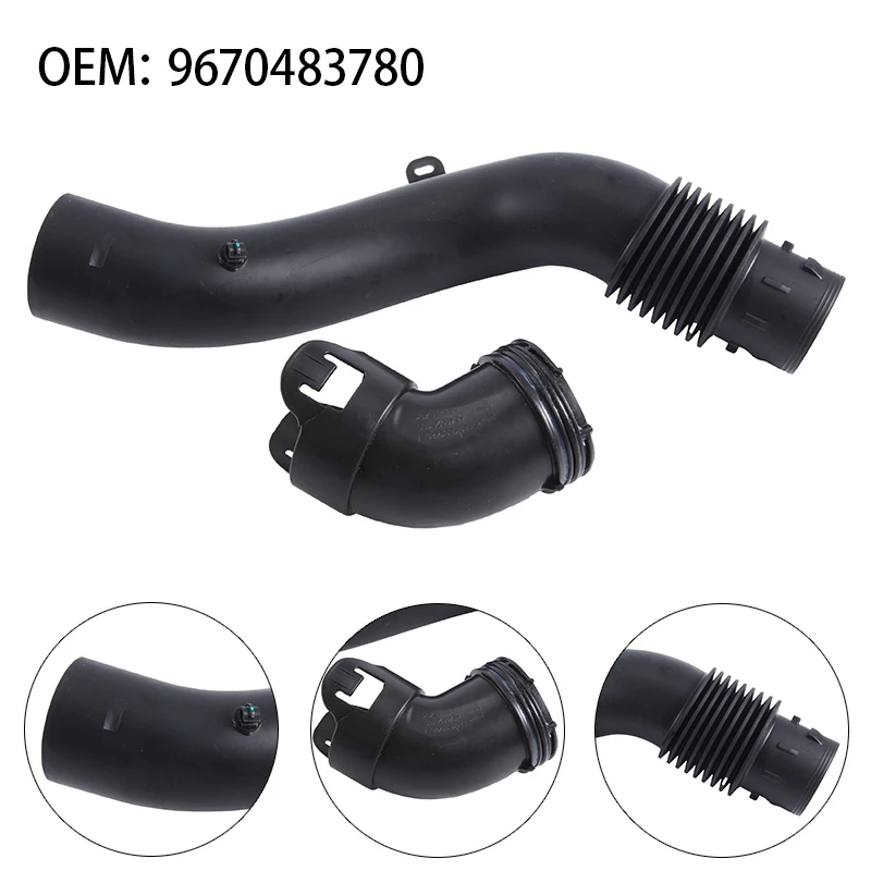 9670483780 Car Air Filter Connecting Air Intake Pipe Intet Hose For Peugeot 308 3008 408 508 Citroen C3 C4 C5 Spare Parts Parts