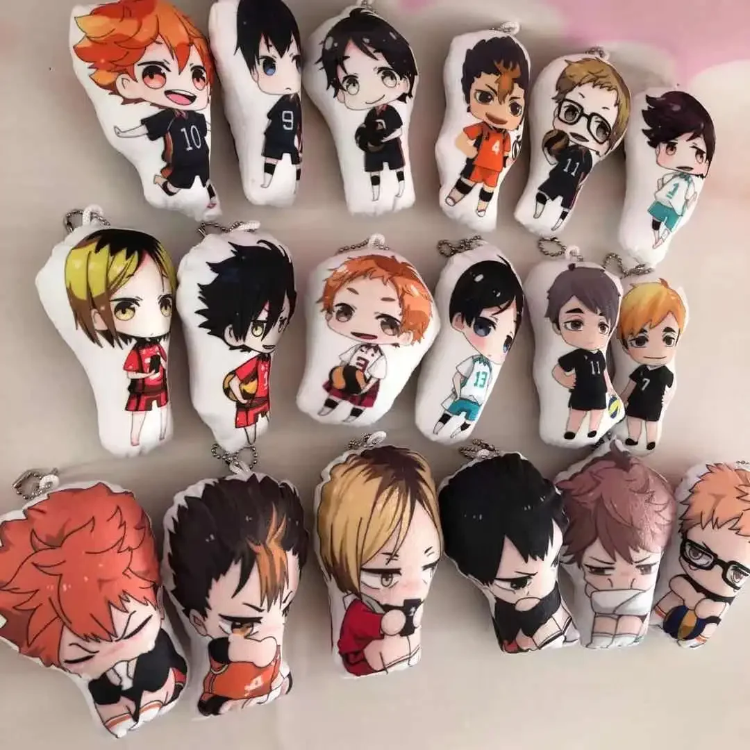 10 см аниме плюшевые игрушки кулон Hinata Syouyou Kageyama Tobio Nishinoya Yu Yaku Morisuke плюшевая кукла брелок рождественские подарки для детей