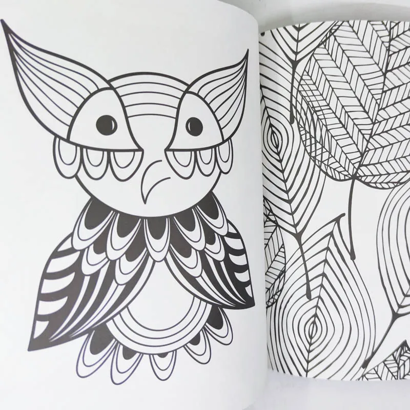 Animal Coloring Book, Coruja, Floresta, Graffiti