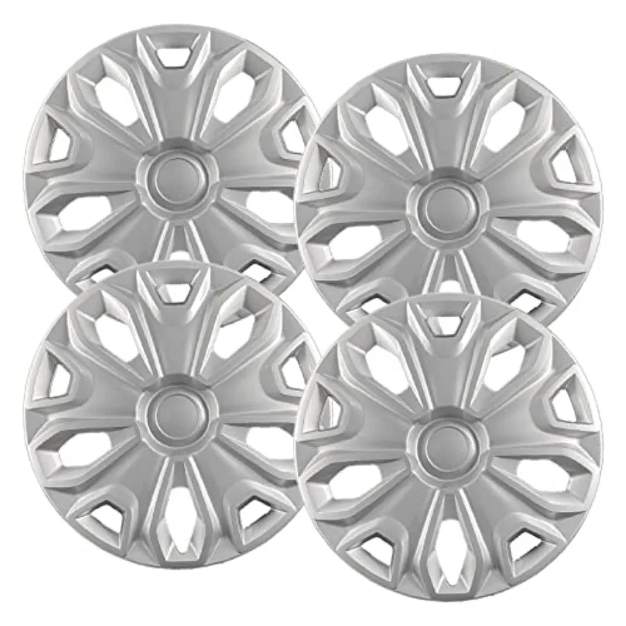 

Premium Quality 16 inch Silver Hubcaps fits 2015 2016 2017 2018 2019 2020 2021 2022 2023 Ford Transit Van, Heavy Duty Solid Cli